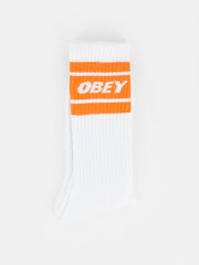OBEY - Calzini cooper bianco / arancio
