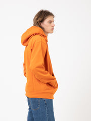 OBEY - Felpa hoodie Lowercase orange oxide