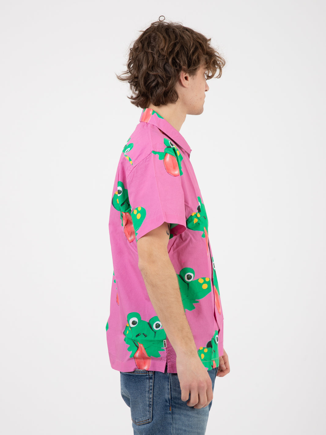 Frogman Woven wild rose multi