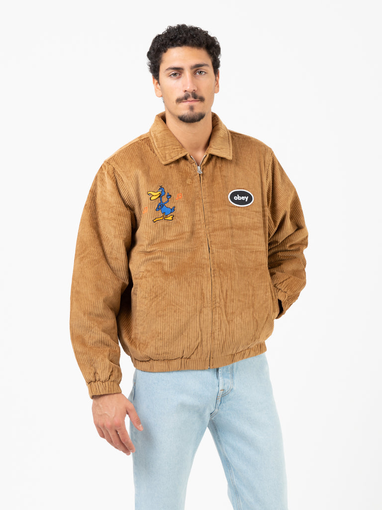 OBEY - Giacca Nomad corduroy catechu wood