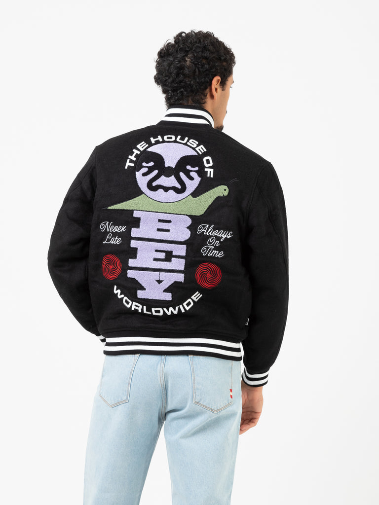 OBEY - Giacca varsity Time black