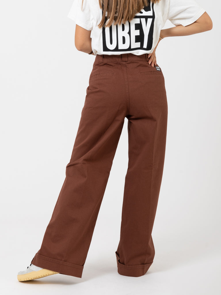 OBEY - Mila work pant sepia