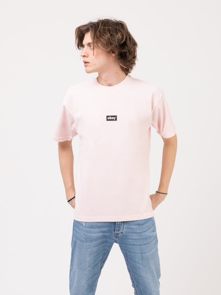 T-shirt Black Bar pink clay