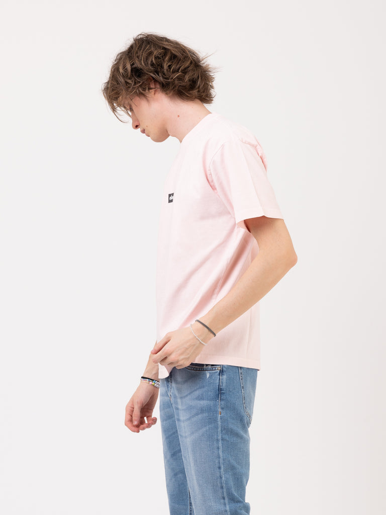 OBEY - T-shirt Black Bar pink clay