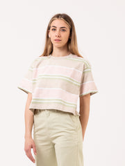 OBEY - T-shirt cropped Pembroke Box pink / clay / multi