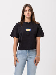 OBEY - T-shirt Gum Logo crop off black