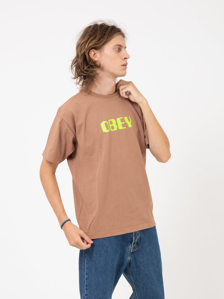 OBEY - T-shirt heavyweight Grafx wild mushroom