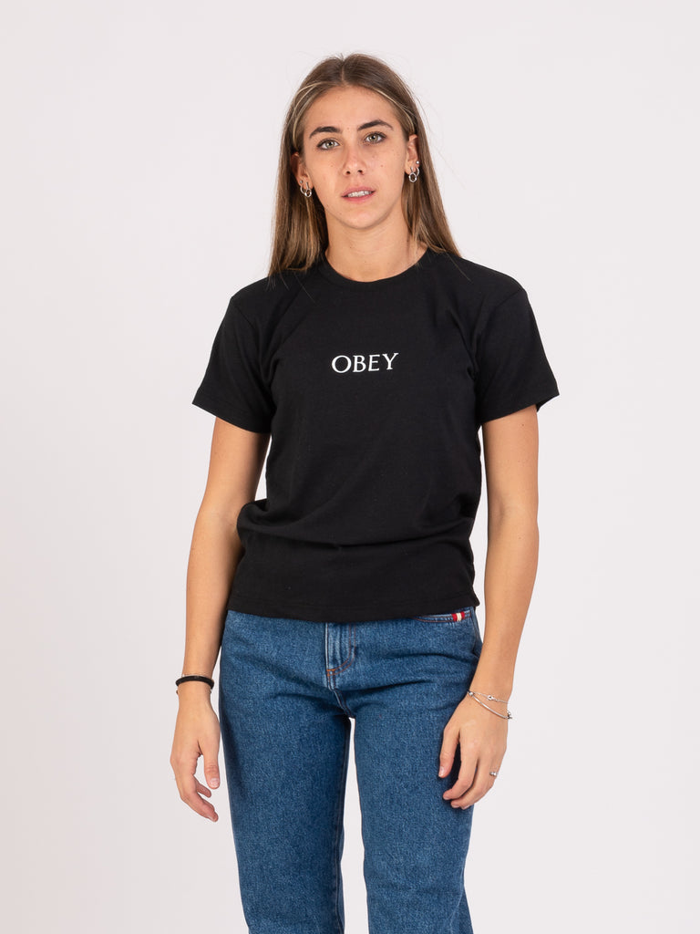 OBEY - T-shirt Novel nera