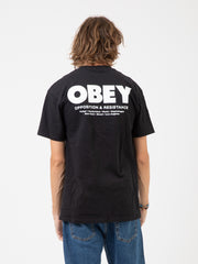 OBEY - T-shirt Opposition & Resistance black