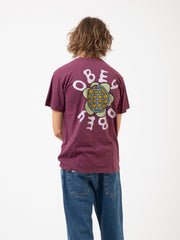 OBEY - T-shirt Peace Flower beetroot
