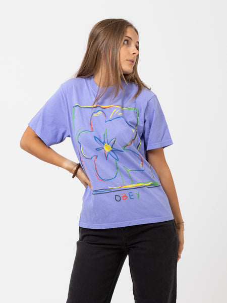 T-shirt Rainbow Crayon digital violet