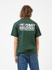 OBEY - T-shirt Visual Communications forest green