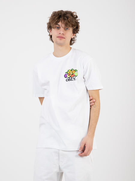 T-Shirts Obey Bowl Of Fruit white