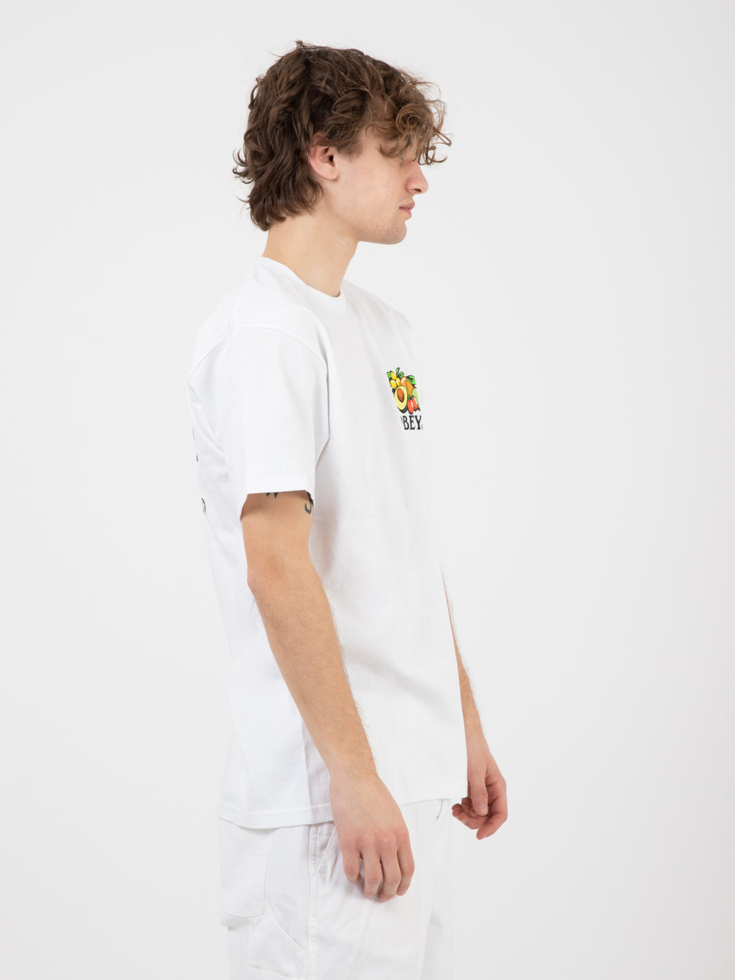 T-Shirts Obey Bowl Of Fruit white