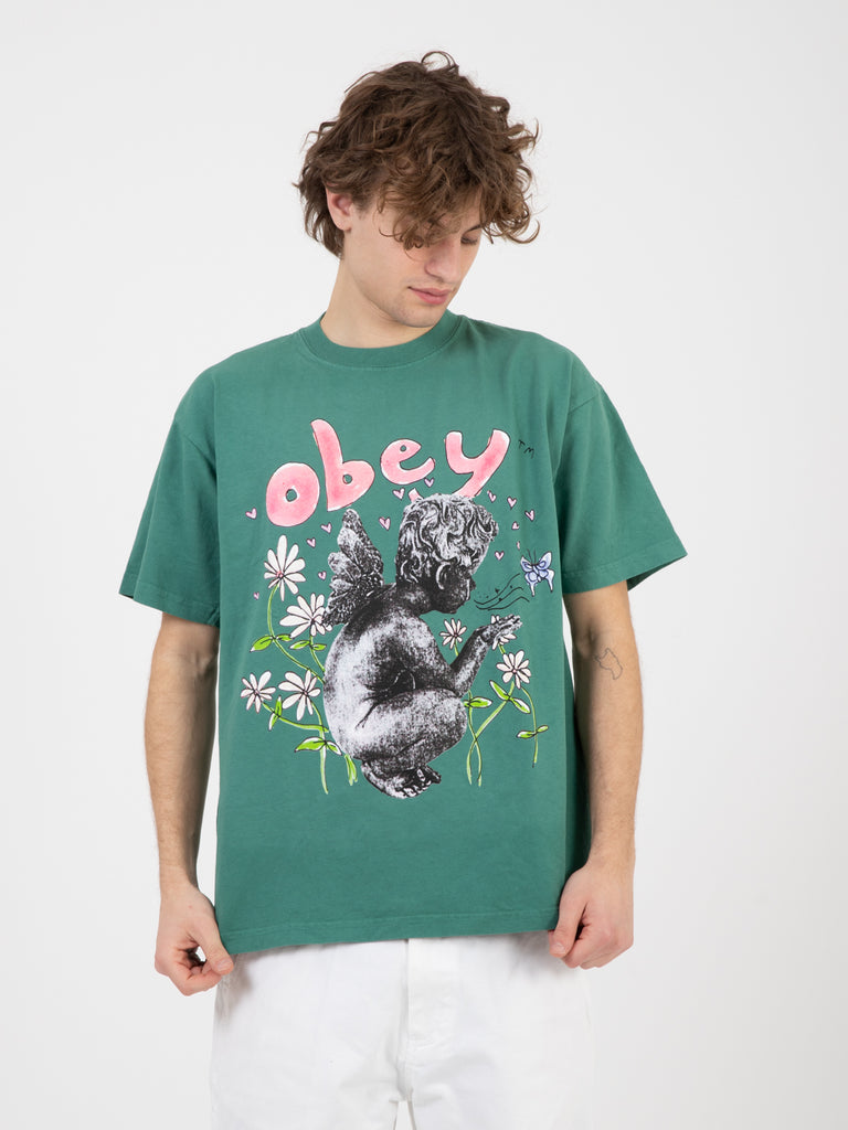 OBEY - T-Shirts Obey Garden Fairy palm leaf
