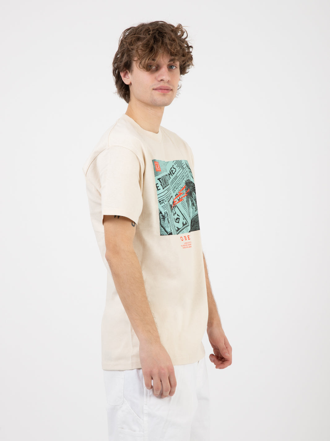 T-Shirts Wake Up Call Classic cream