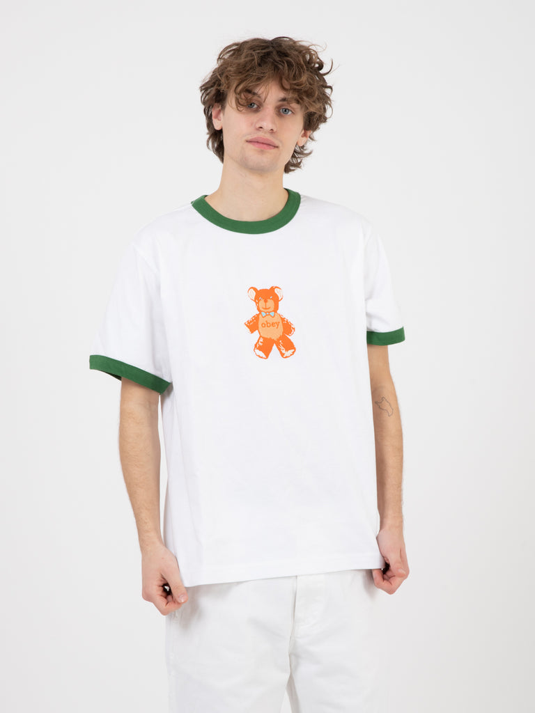 OBEY - Ted Ringer Tee SS white multi