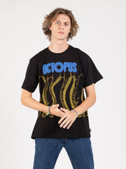 OCTOPUS - T-shirt Blurred nera