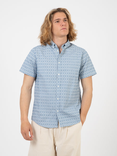 Camicia manica corta Kawi pattern