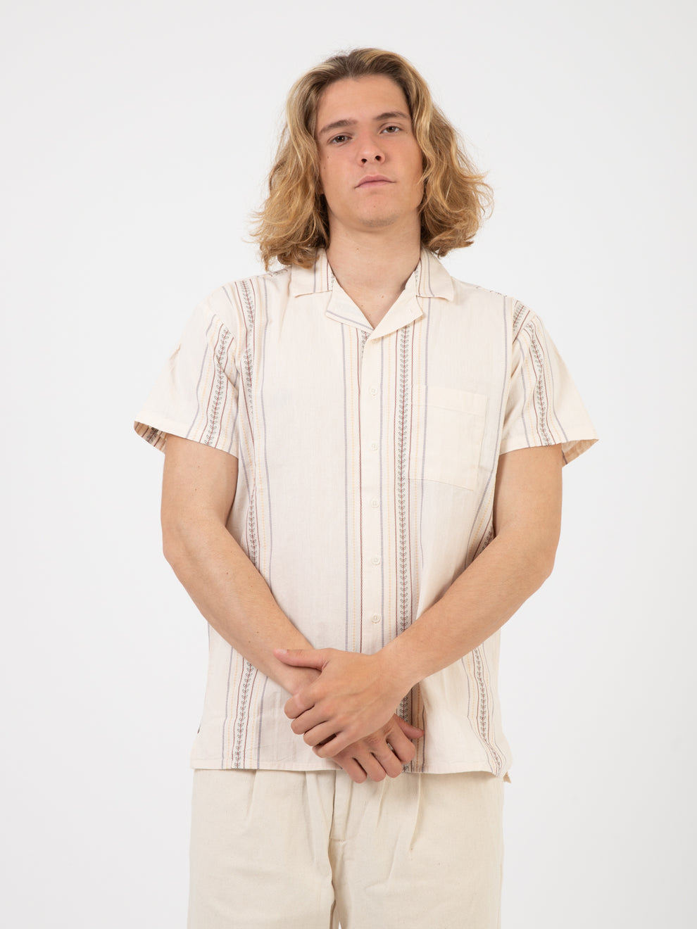 Bernal beige short sleeve shirt