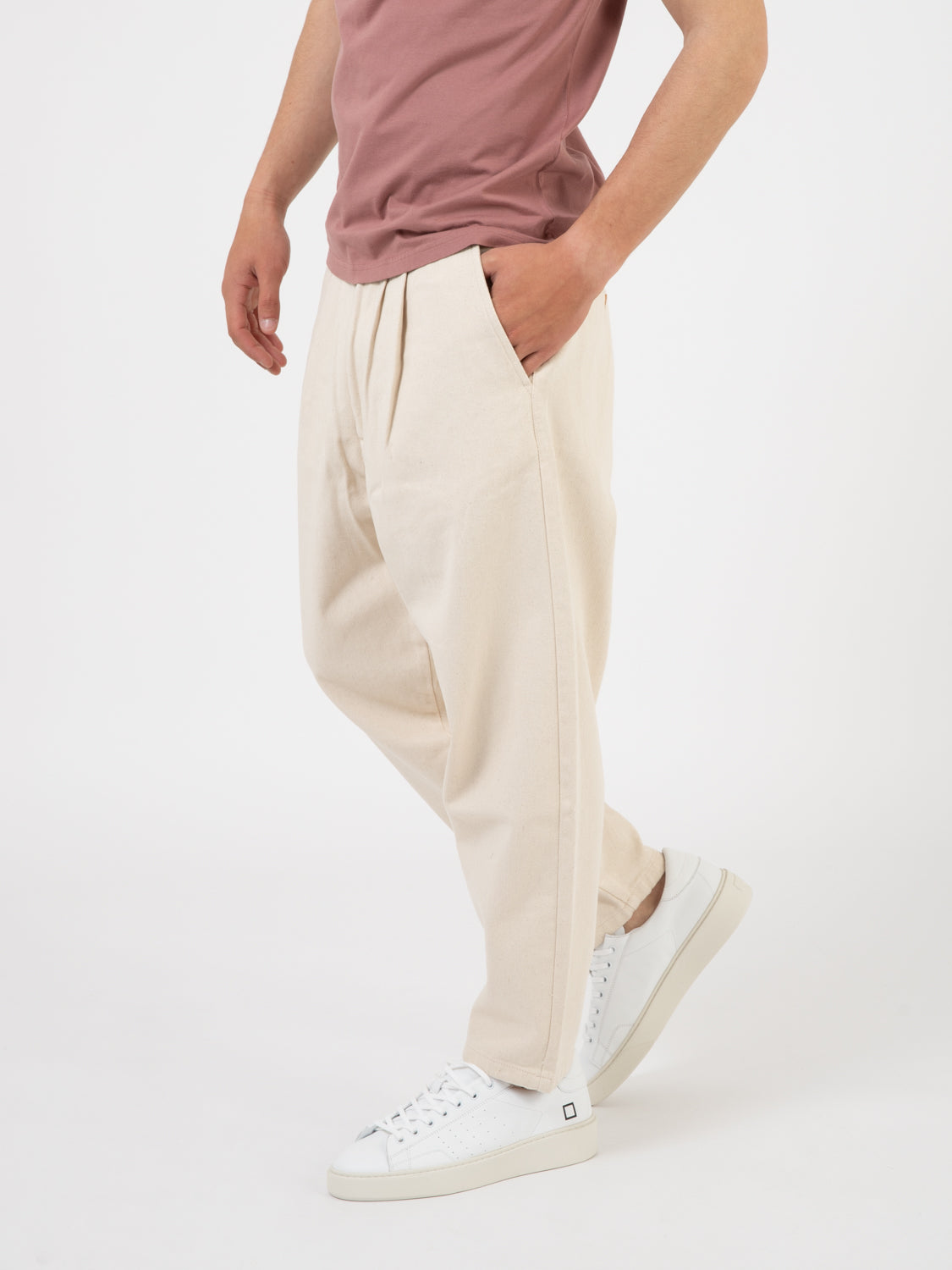 Pantaloni Swing off white