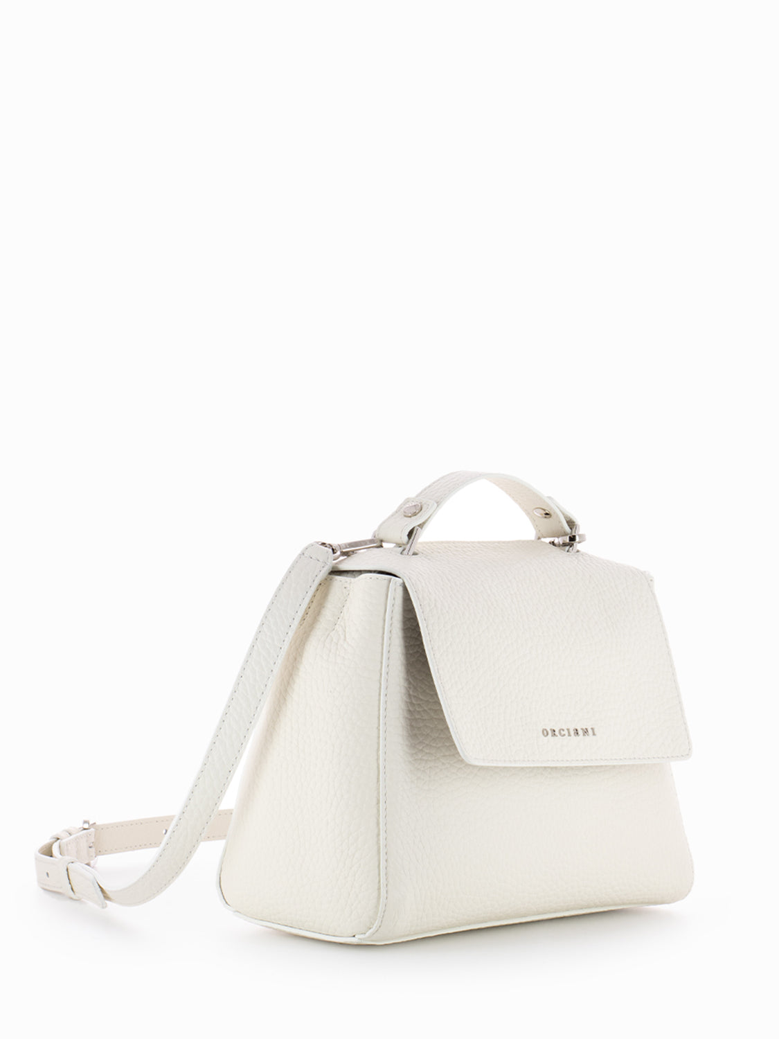 Sveva Soft small white handbag