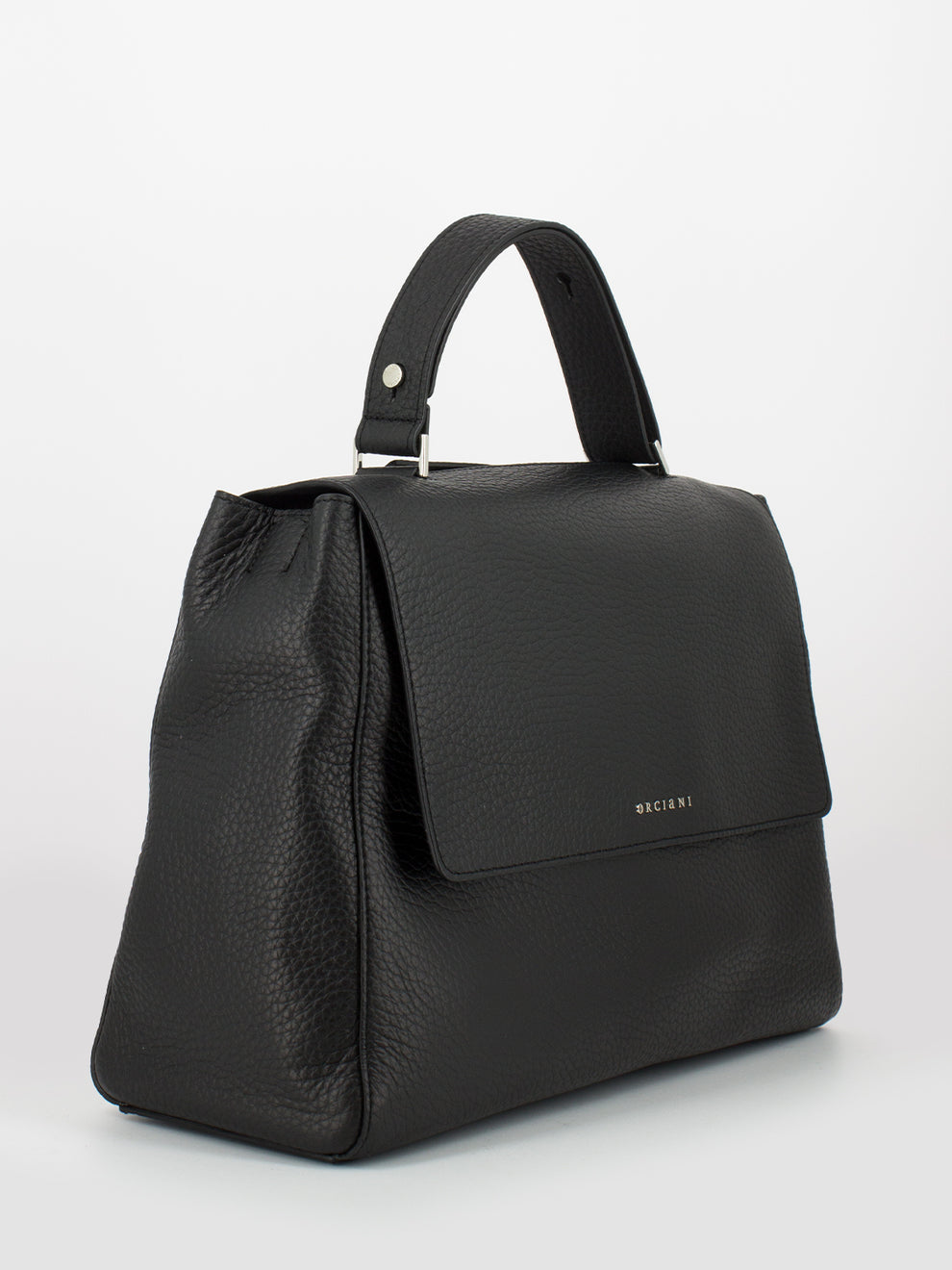 Sveva Soft large shoulder bag in black leather