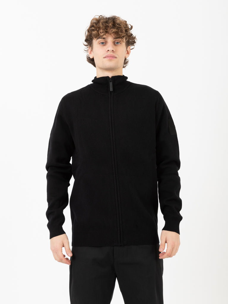 OUTHERE W - Maglia full zip black