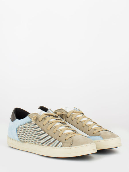 JohnBS-M nc bianco / azzurro / beige