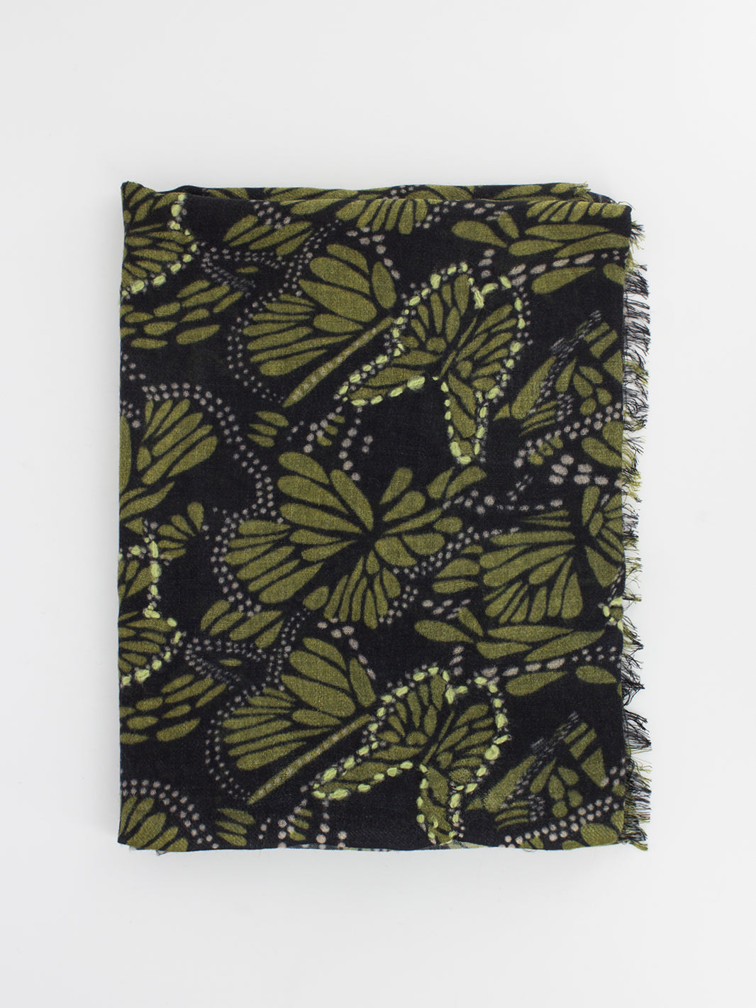 Pashmina Aulina 01 nero / verde