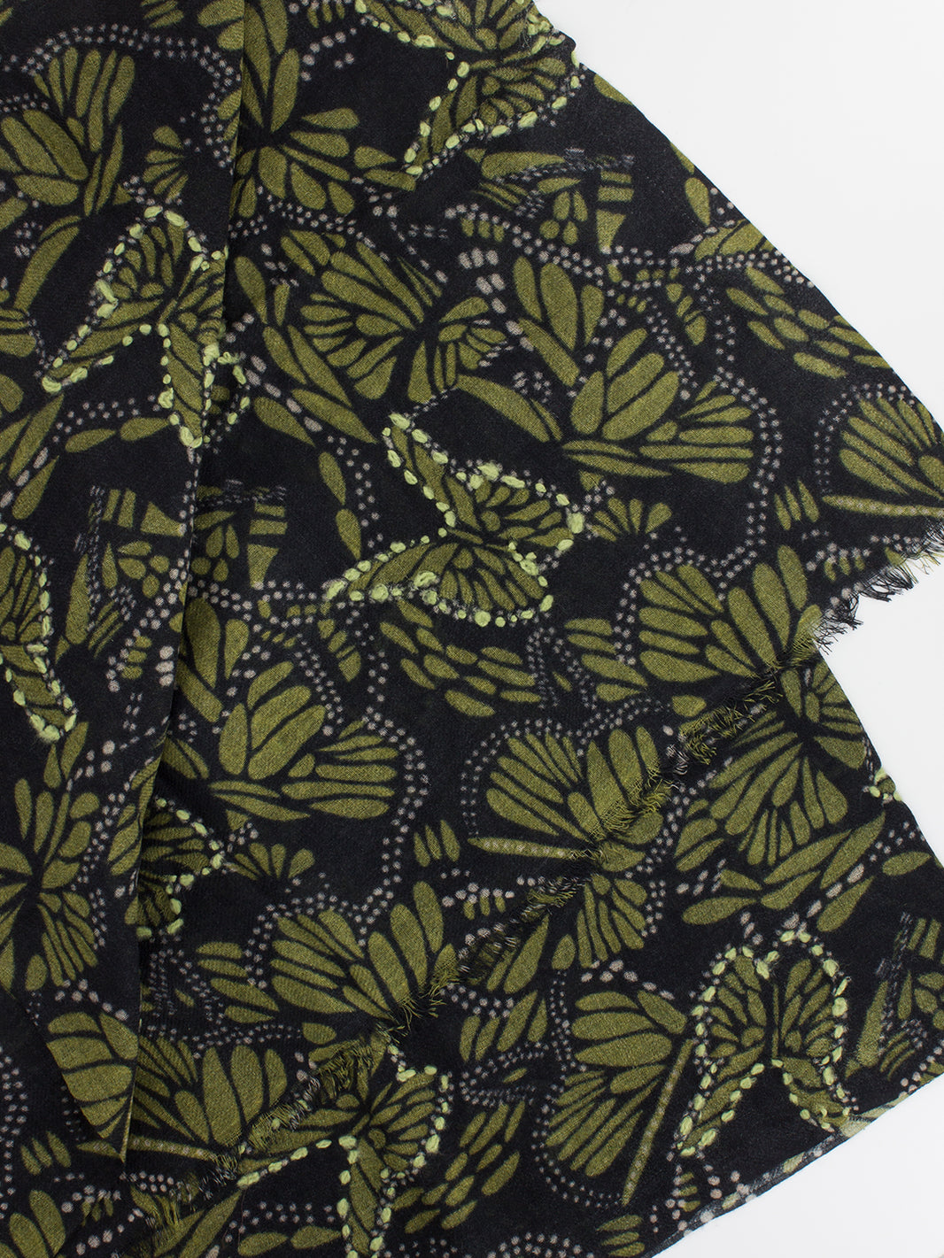 Pashmina Aulina 01 nero / verde
