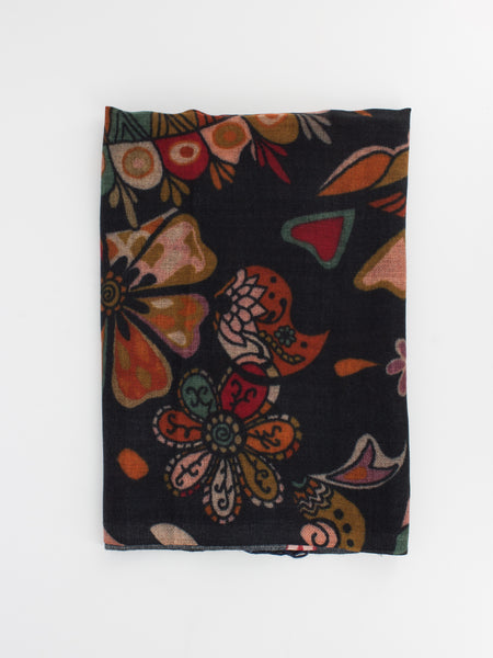 Pashmina DP 1810 01 black / multicolor