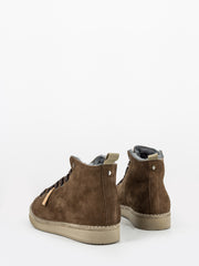 PANCHIC - P01 Ankle boot nubuck shearling lining brown