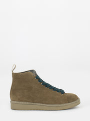PANCHIC - P01 ankle boot suede faux fur lining toffee / petrol