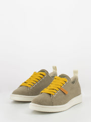 PANCHIC - P01 lace-up linen military olive