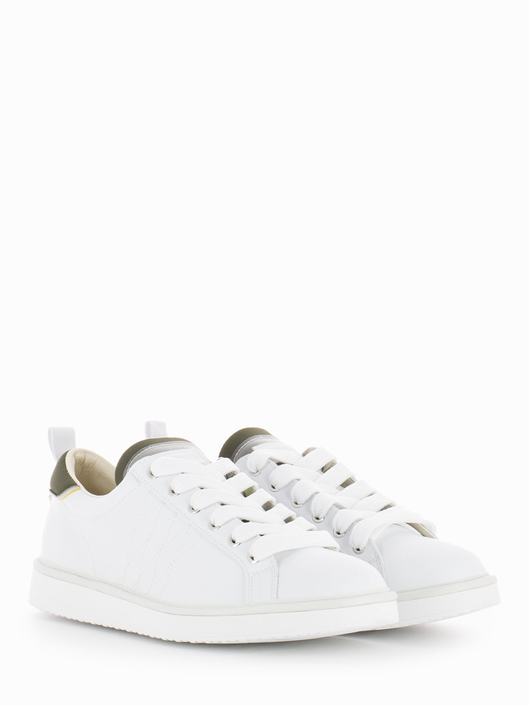 P01 Lace-Up Microfibre Neoprene white / military olive