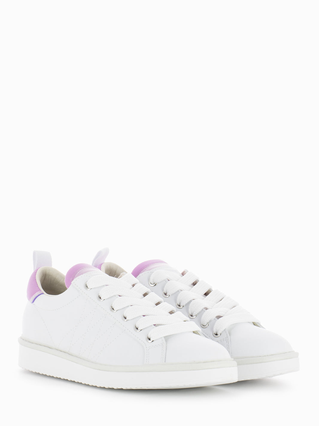 P01 Lace-Up Microfibre Neoprene white / pink