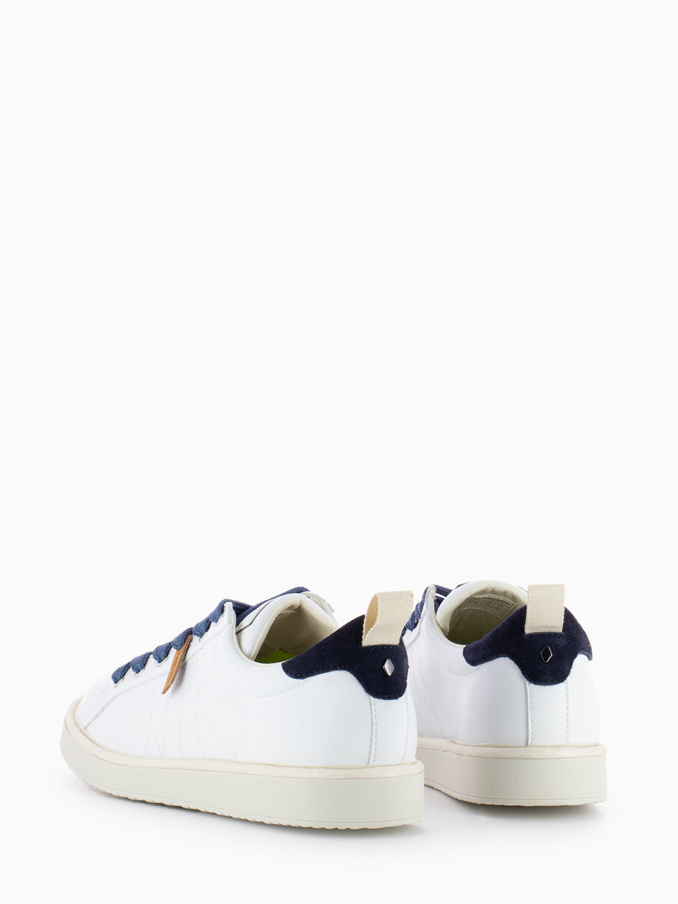 P01 Lace-Up Microfibre Suede white / tunnel blue / denim