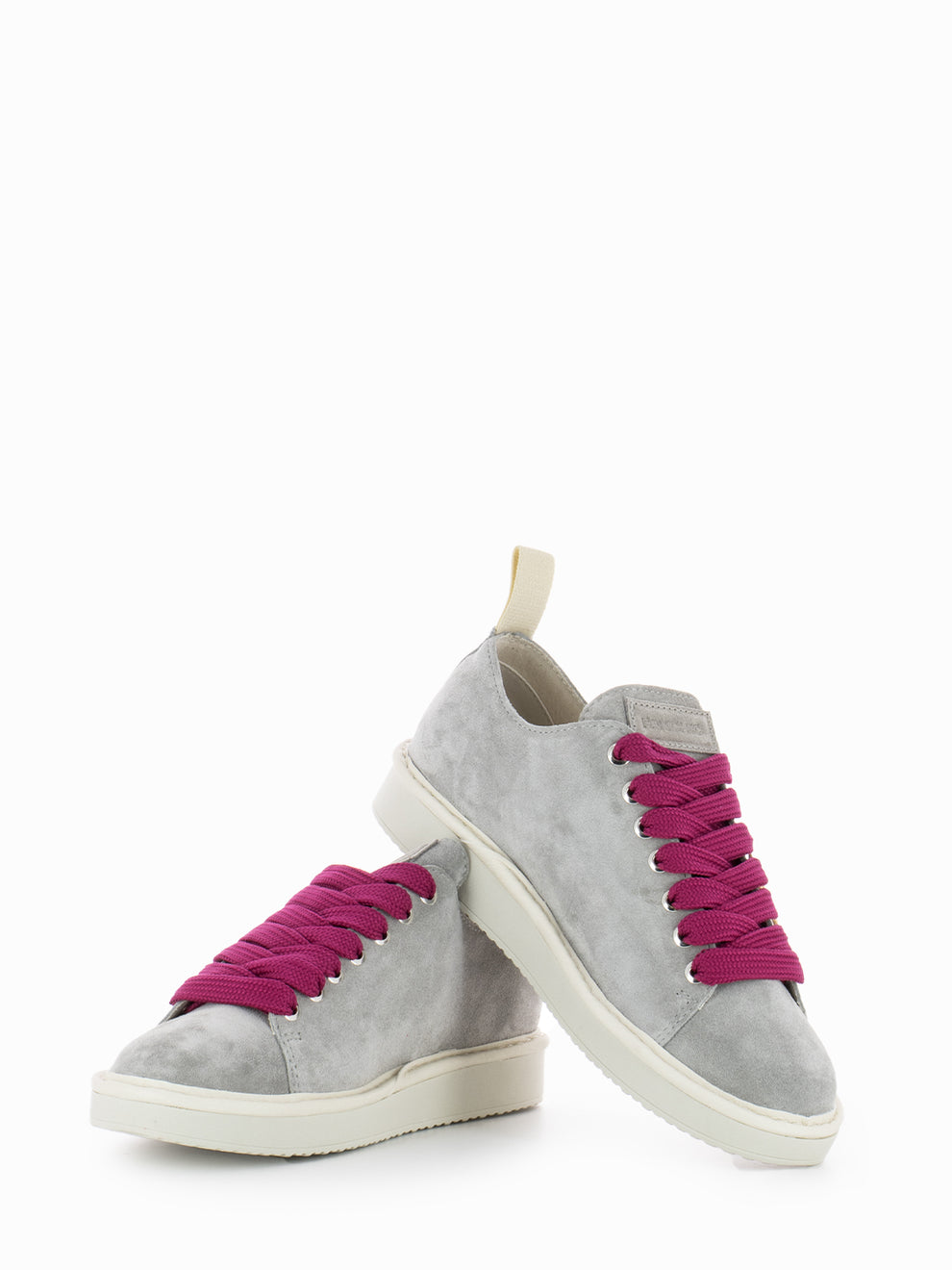 P01 Lace-Up Suede Chillin silver / fuxia
