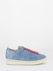 PANCHIC - P01 lace-up sustainable suede blue blizzard / brownrose