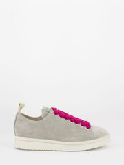 PANCHIC - P01 lace-up sustainable suede silver sconce / fuxia