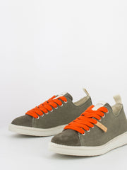 PANCHIC - P01 Low Cut canvas brownstone / orange
