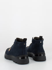 PANCHIC - P03 Ankle boot suede cobalt / grey