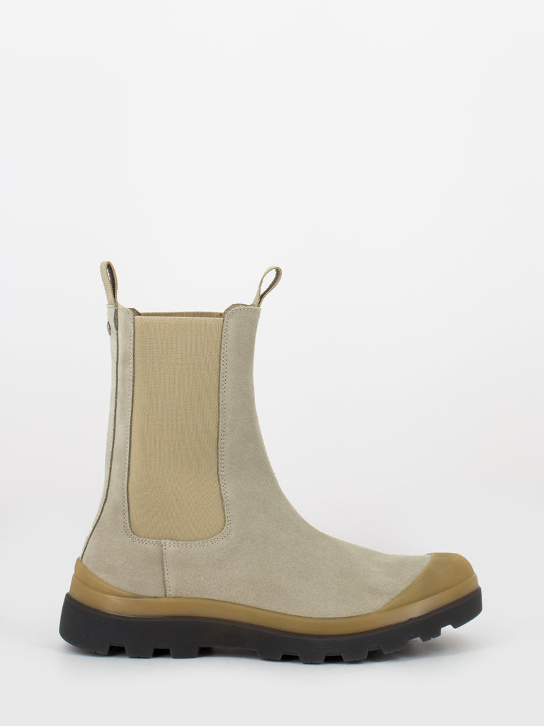 PANCHIC - P03 High Beatle Boot Waxed Suede dove / walnut