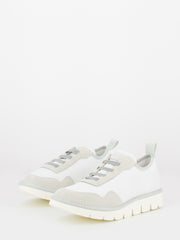 PANCHIC - P05 slip-on in nylon e suede white