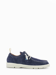 PANCHIC - P19 Lace-Up Suede Organic Cotton cobalt