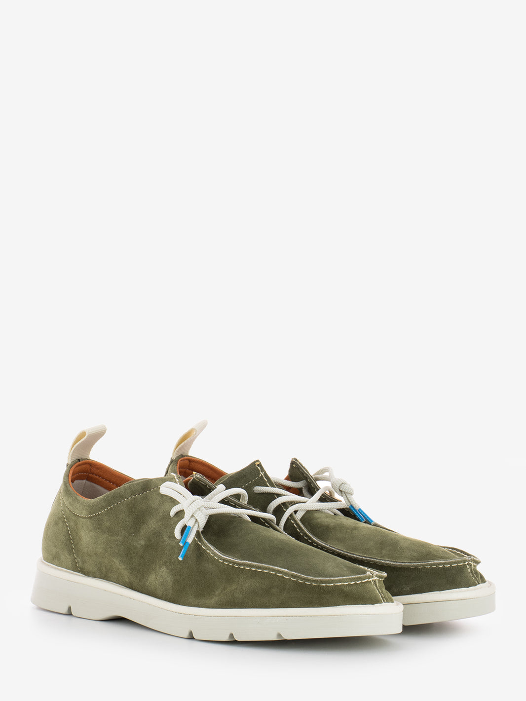 P19 Lace-Up Suede Organic Cotton sage