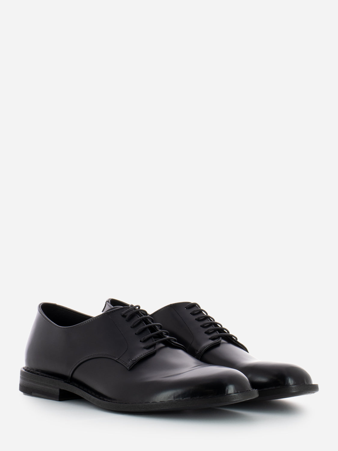 Derby in pelle nero