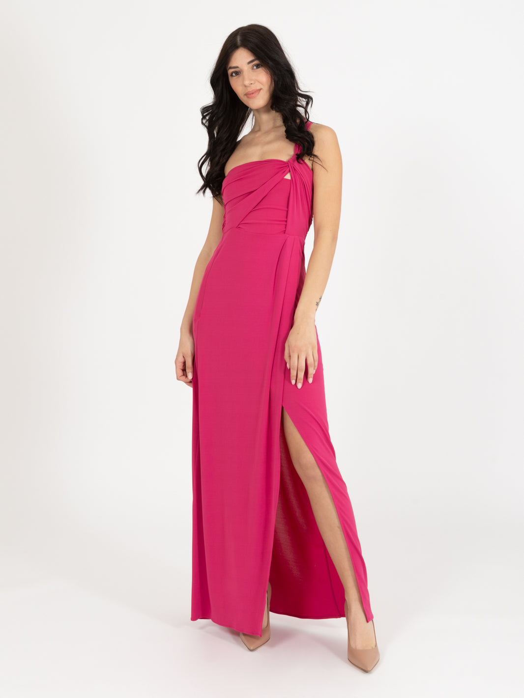 Abito lungo Ceremony fuchsia