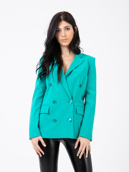 Blazer doppiopetto illusion green